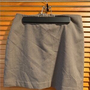 H&M Black and White Checkered Mini Skirt